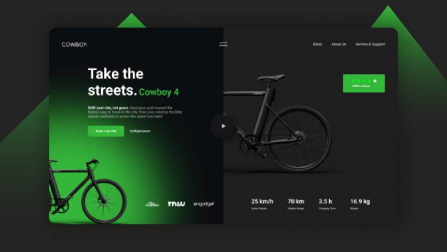 Bike - COWBOY Figma Website Concept