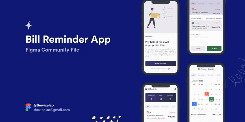 bill-reminder-app-figma-template-ui4free