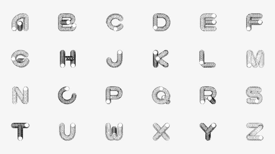 Blending Vector Art - Alphabet figma template