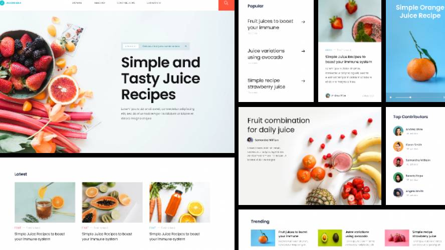 Blog Component Figma template