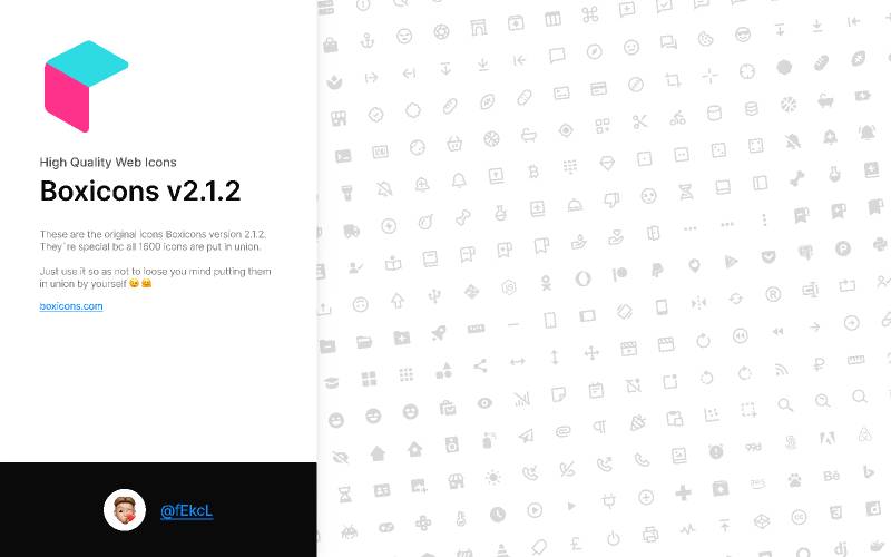 Boxicons V2.1.2 Figma Template | UI4Free