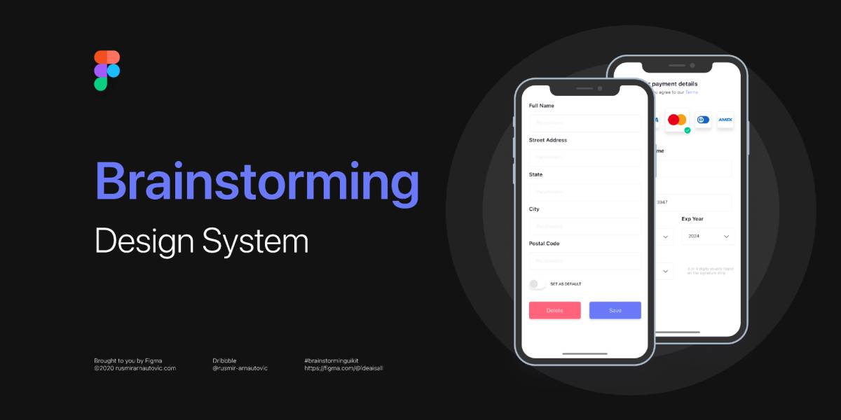 Brainstorming Design system (Free figma Template) | UI4Free