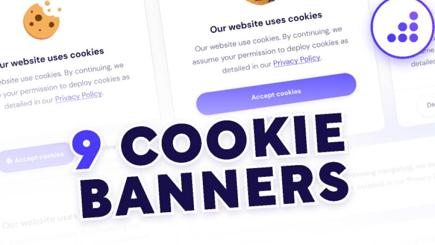 BRIX Cookies Notification Banner Website Template Figma Element