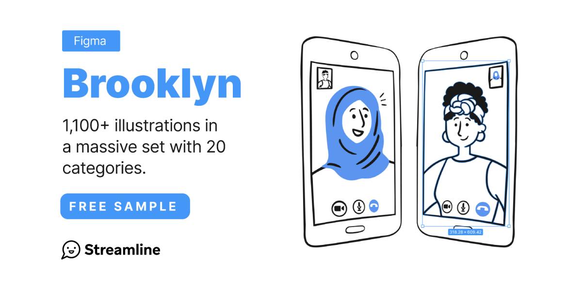 Download Brooklyn Illustrations Set Figma Template Ui4free