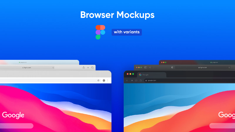 Browser Mockups with Variants