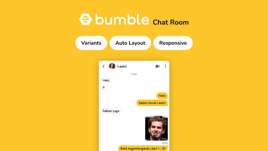 Bumble Chat Room Figma UI Kit