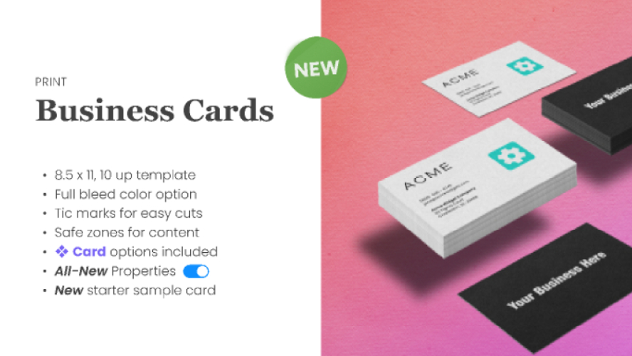 Business Card Template Figma Resource