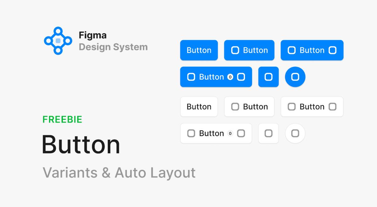 Button (Auto Layout & Variants) - Figma Design System