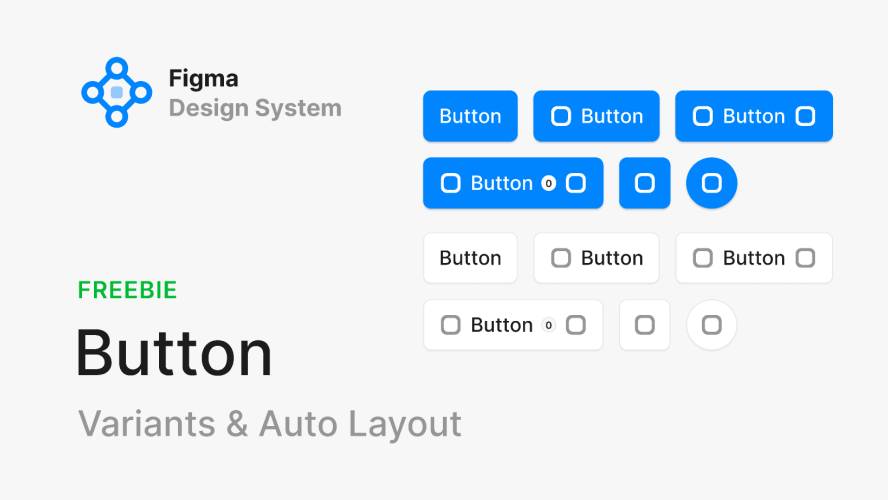 Button (Auto Layout & Variants) - Figma Design System