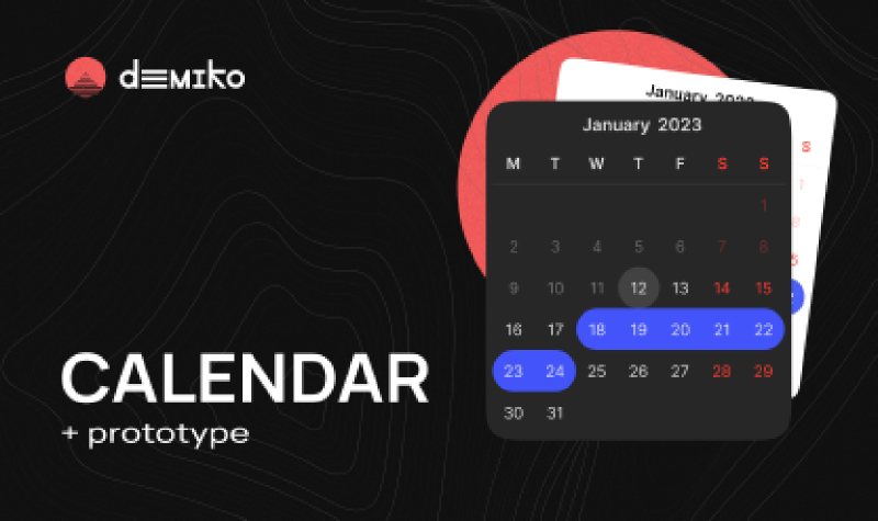 Calendar UI Kit Figma Template