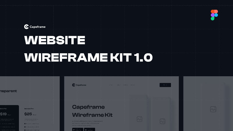 Capeframe Web Wireframe Kit Figma Free Download