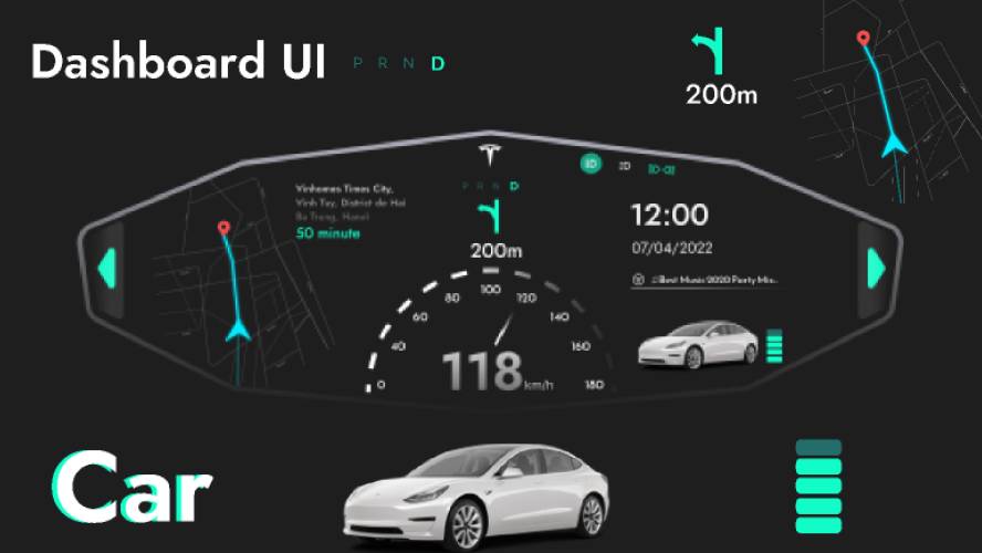 Car Dashboard Concept Figma Ui Kit
