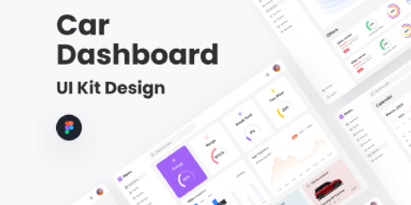 Car Dashboard UI Design Figma Template