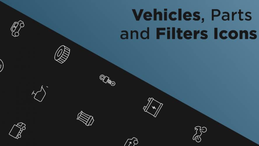Car Parts Icon Set Figma free