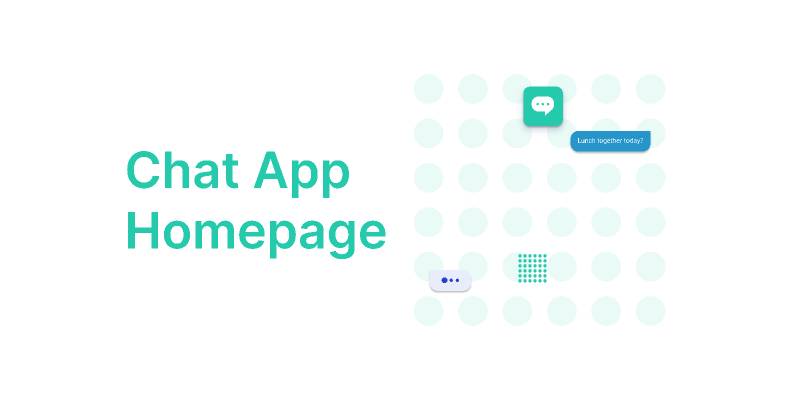 Chat App Homepage Design Figma Template | UI4Free