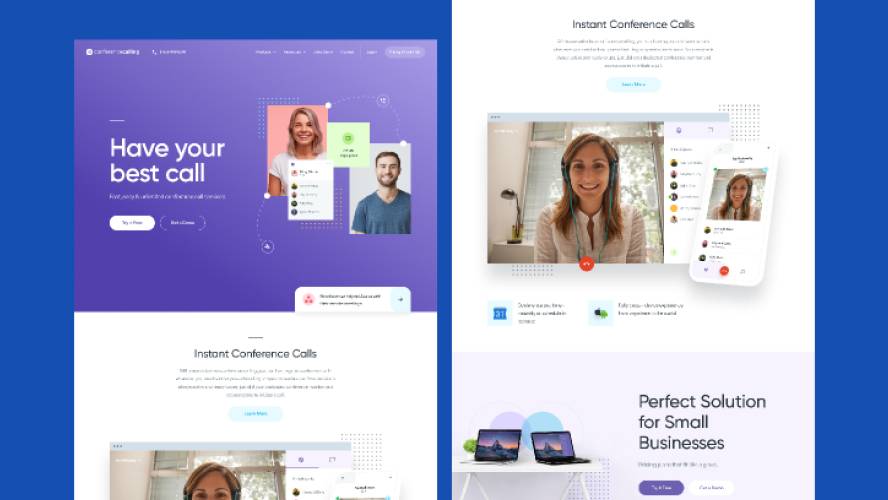 Chat App Homepage Design Figma Website Template