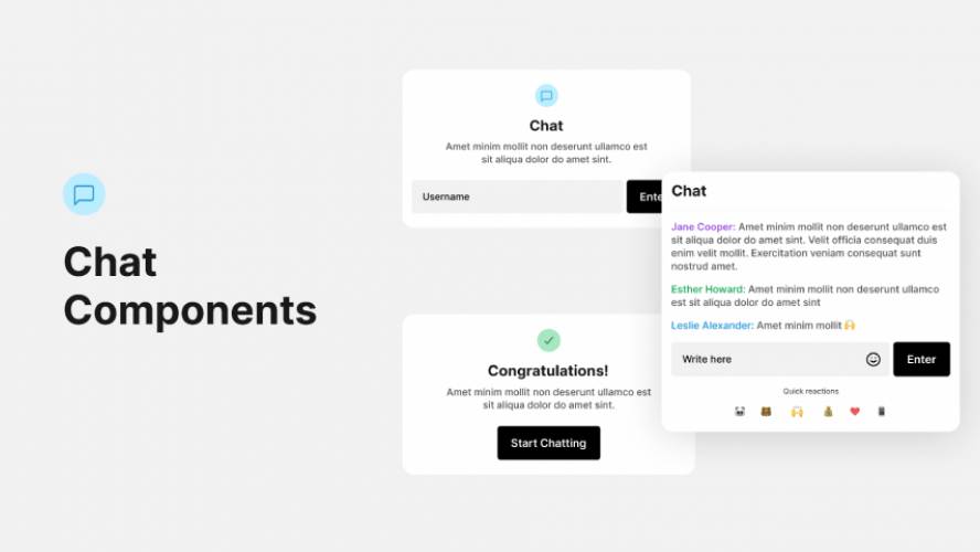 Chat Components Figma Template