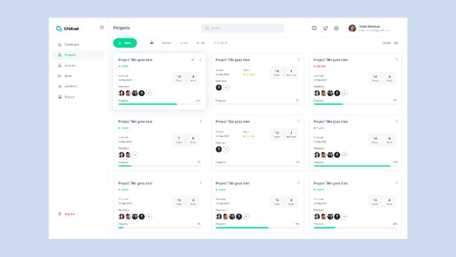 Chirkut PMS - Project management system figma template