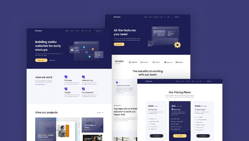 Client-First Figma Website Template | UI4Free