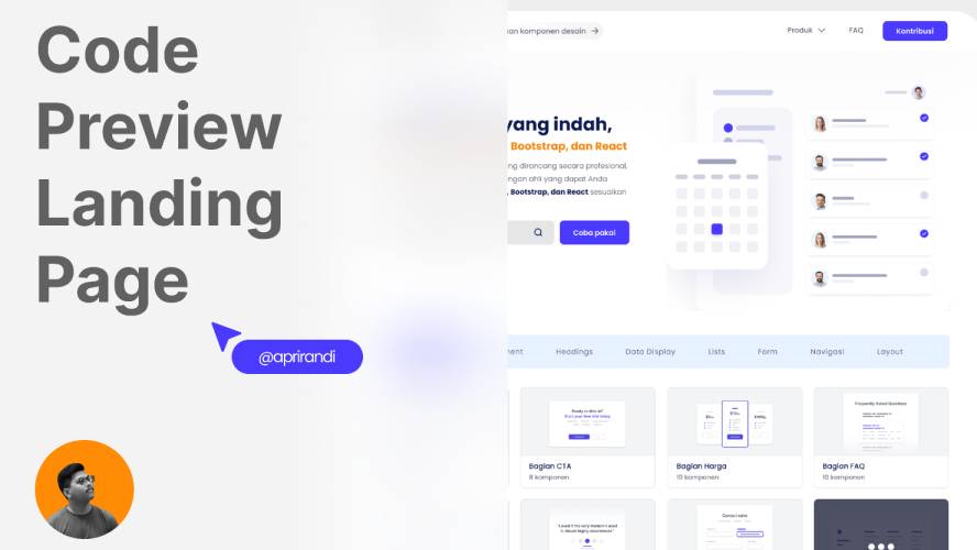Code Preview Website - Figma Landing Page