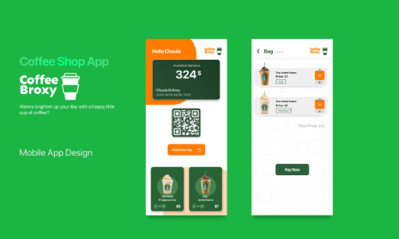 Coffee Shop App Figma Mobile Template