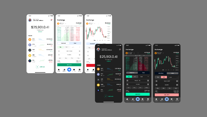 Coin, NTF, Crypto marketing - FinX Figma Free Resource | UI4Free