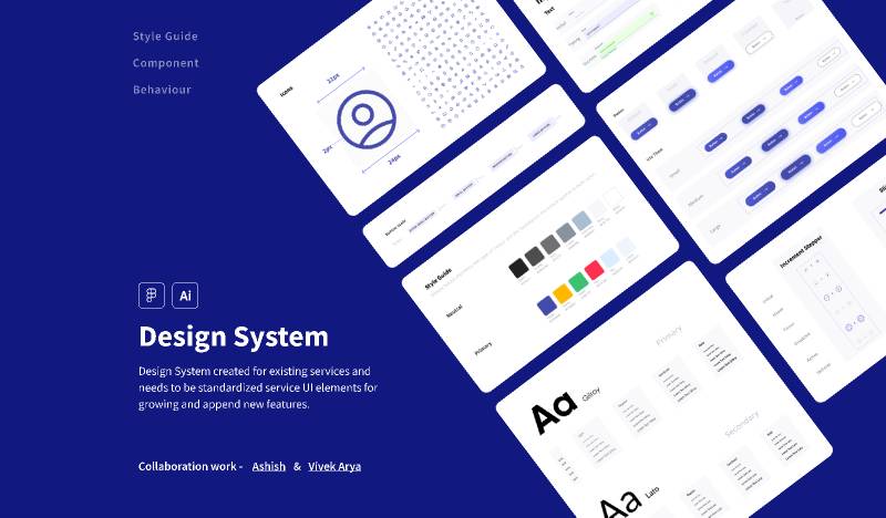 Concept design system for web figma ui kit | UI4Free