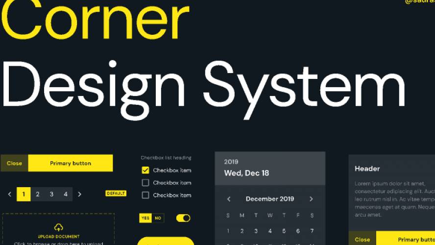 Corner Design Figma System