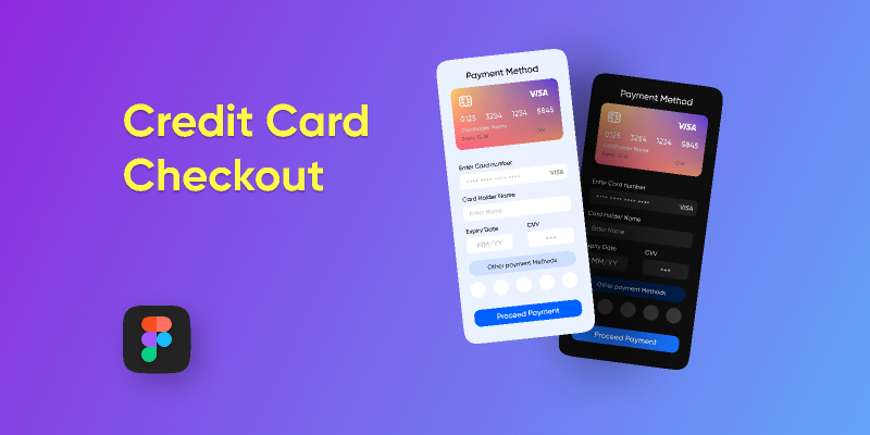 Credit Card app mobile Figma template