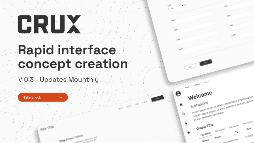 CRUX Design System v0.3 Figma Ui Kit