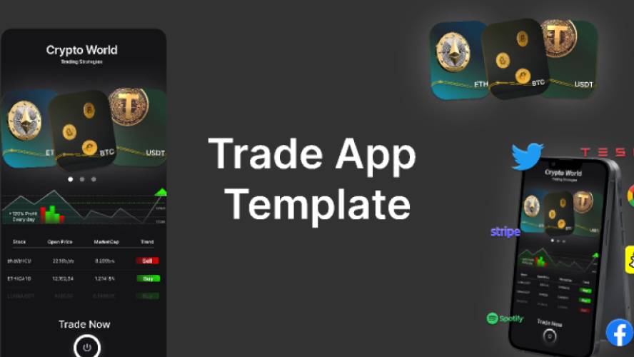 Crypto App Trade Mobile Template
