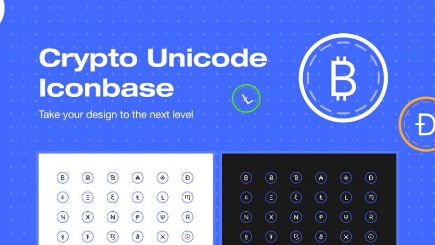 Crypto Unicode Icons Figma Template