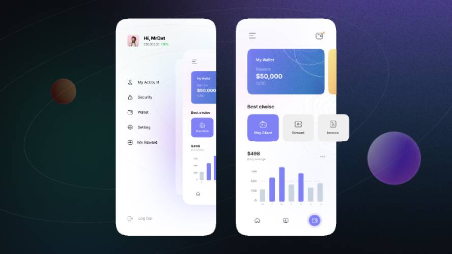 Crypto Wallet Mobile App Light Mode Figma Ui Kit