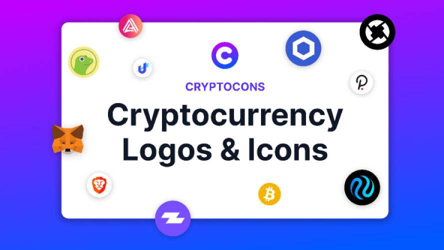 Cryptocurrency Logos and Icons Figma Template