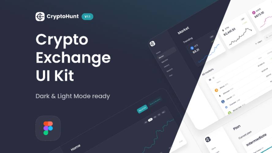 CryptoHunt Crypto Exchange Figma Ui Kit