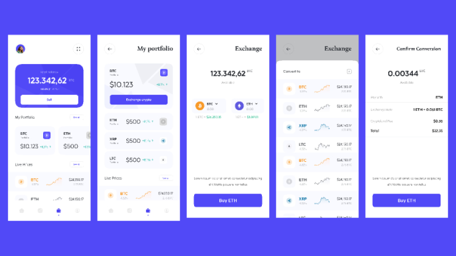 CryptoPack - Crypto Apps UI KIT Figma Free Download