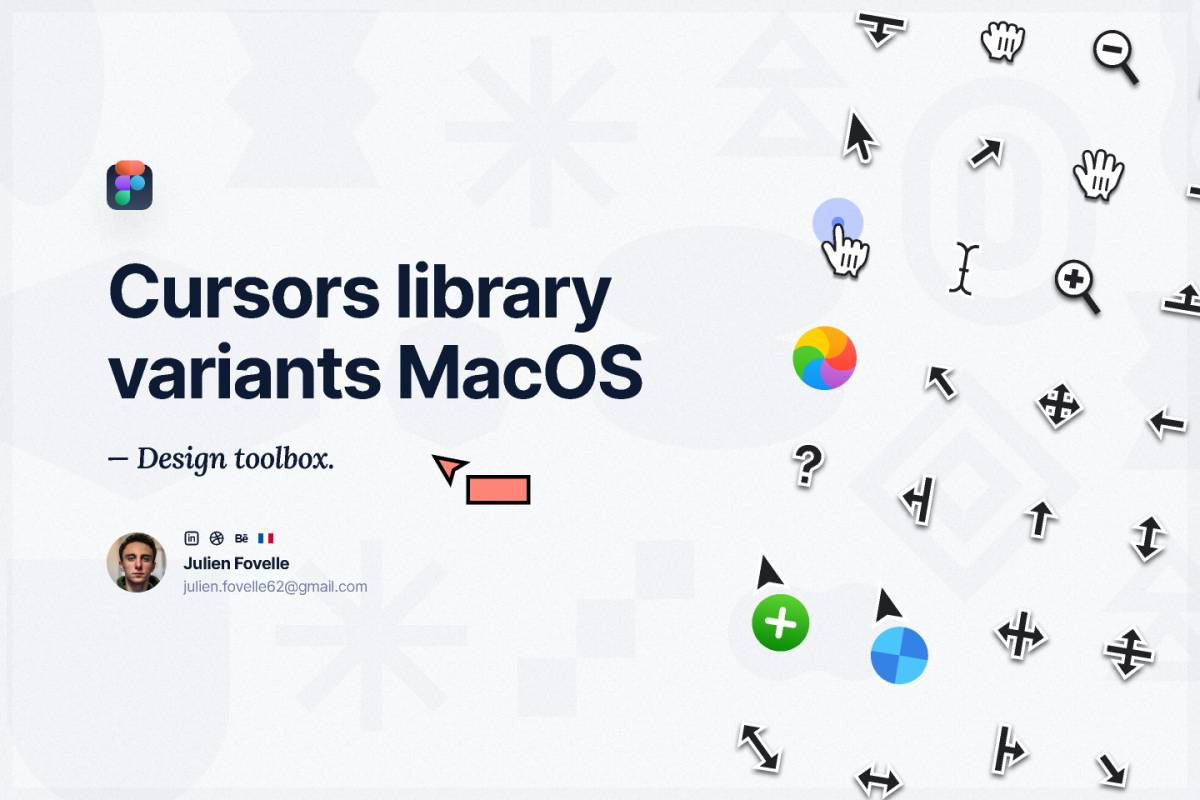 Cursors MacOS Kit +50 variants figma ui kit