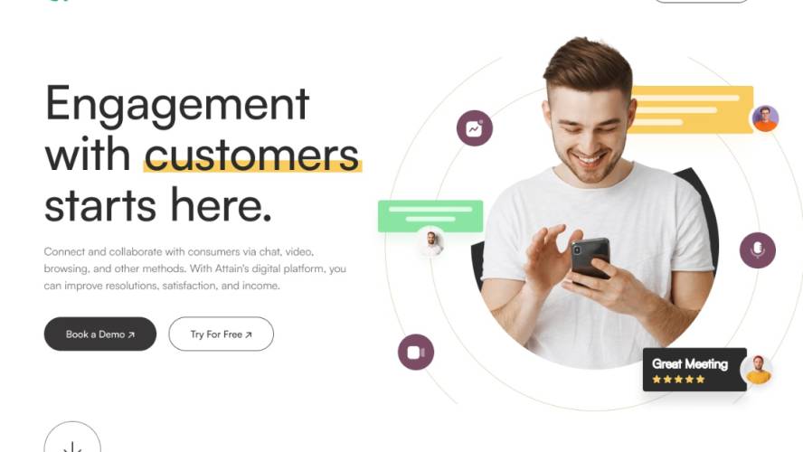 Customer Communication Platform Website