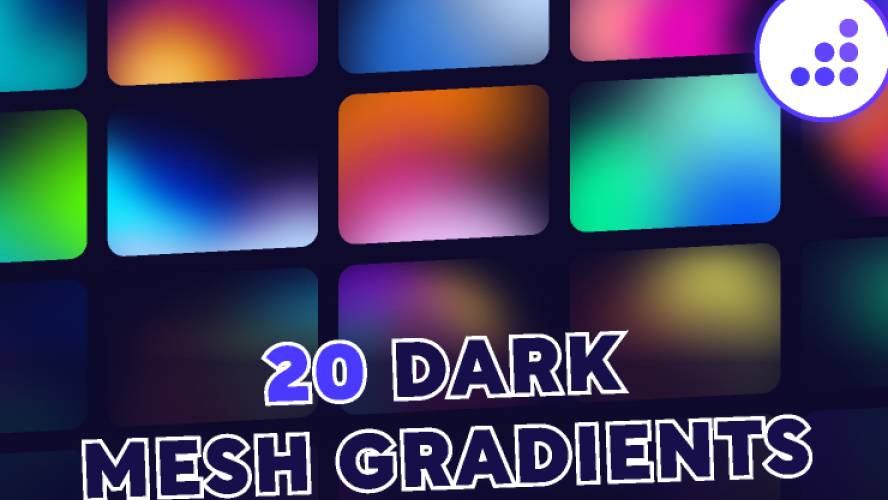 Dark Mesh Holographic Gradients BRIX Templates