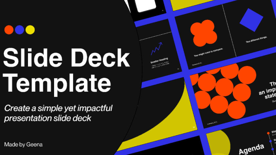 Dark-Themed Simple Slide Deck Presentation