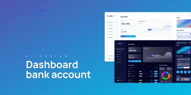Dashboard Bank Account Template Figma Resource