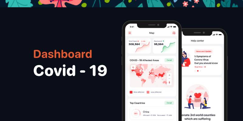 Dashboard Covid - 19 - Concept | UI4Free
