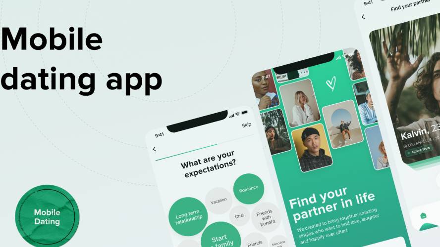 Dating App - Free Figma Mobile App Template