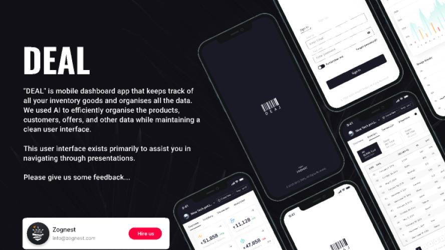 Deal Data Tracking Figma Mobile Template