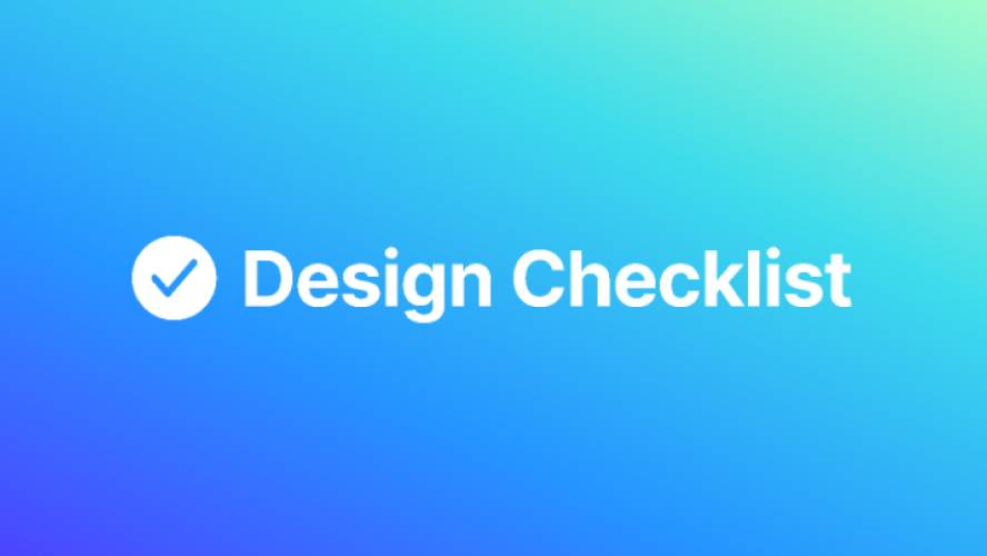 Design Checklist figma template