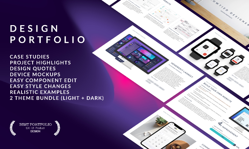 Download Design Portfolio Figma Template Ui4free