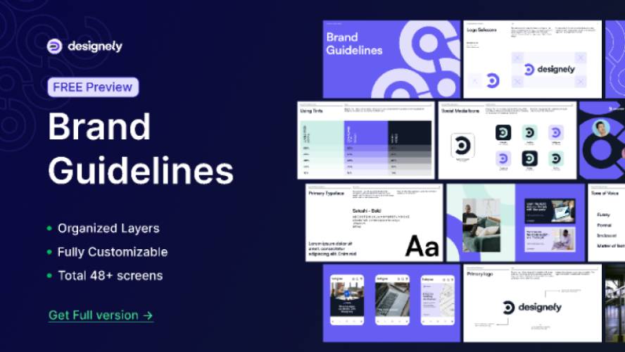 Designely - Brand Guidelines Figma Template