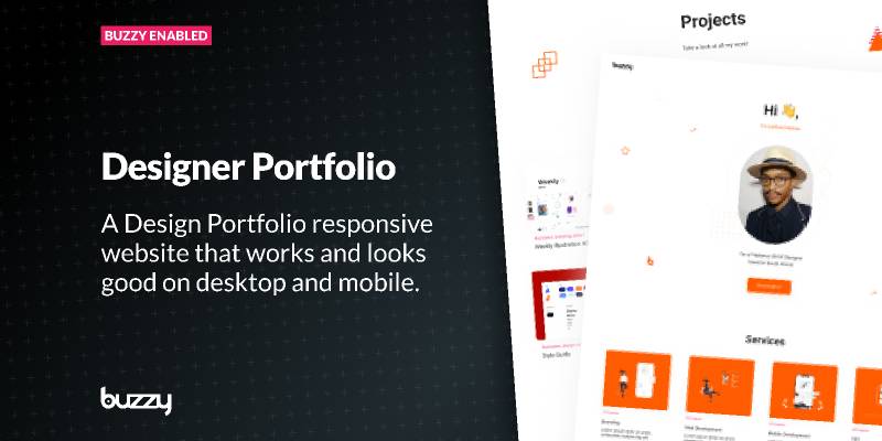 Designer Portfolio Figma Website Template | UI4Free