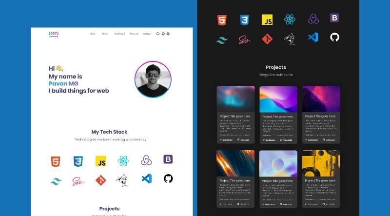 Developer Portfolio Design Figma Website Template UI4Free