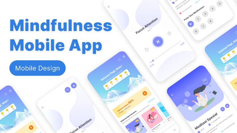 Diagram - Mindfulness Mobile App Figjam Template
